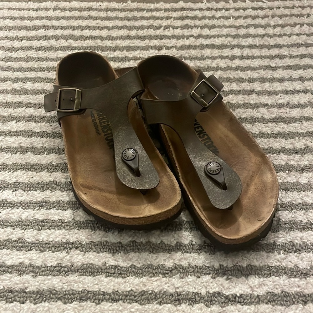 Birkenstock Gizeh Brown Leather size 37